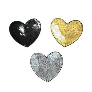 Set of 3 Patches for Sewing Or Sticking, heart patches, different colors /6 in